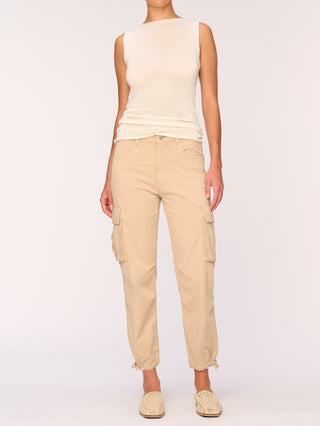 Gwen Jogger Cargo in Soft Beige