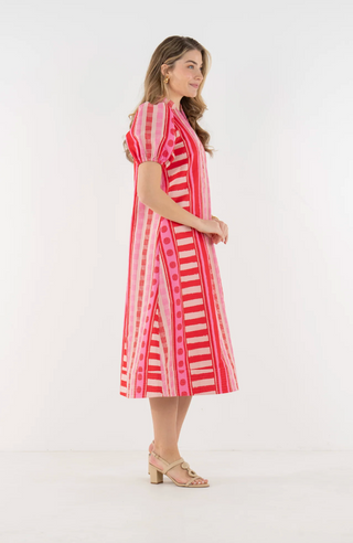 Hampton Dress in Peach Jubilee