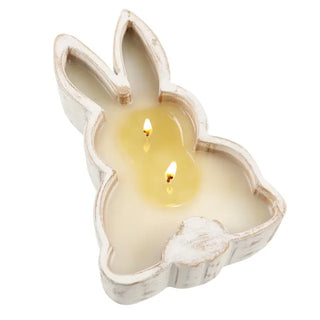 Wood Rabbit Bowl-Hyacinth