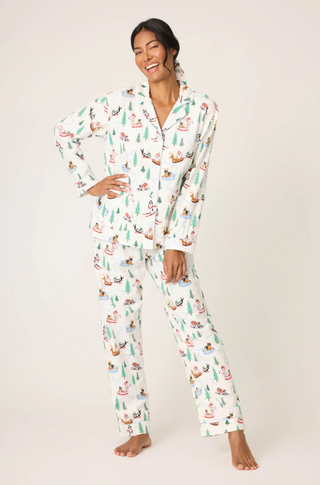 Sleigh All Day 3-Piece Flannel PJ Set