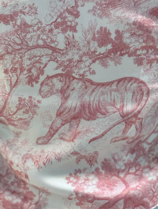 Light Denim Jacket with Pink Toile