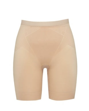 Invisible Shaping Mid Thigh Short in Champagne Beige