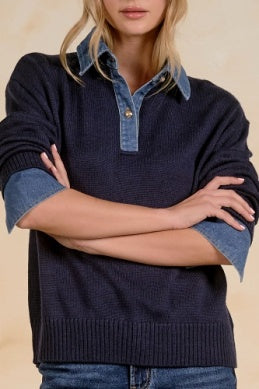 The Evie Sweater in Navy