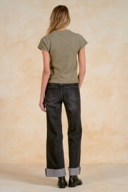 The Sam Sweater in Light Olive