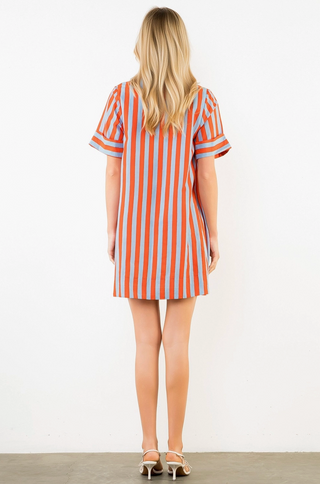 Americana Button Down Mini Dress