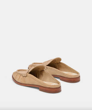 Betzy Loafers in Latte Embossed Suede