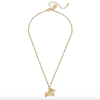 Race Horse Dainty Necklace