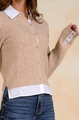 The Katie Sweater in Tan