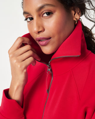 Air Essentials Half Zip in Red