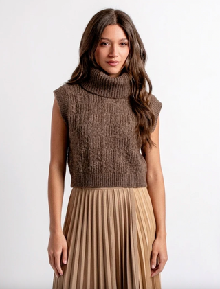 Marlene Top in Shitake Brown