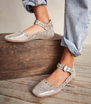 Mystic Mary Jane Flats in Champagne