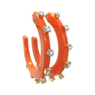 Large City Girl Jewel Hoop