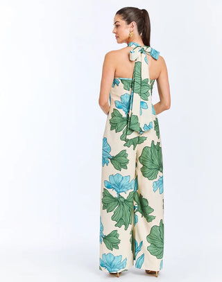 Cosima Convertible Jumpsuit in Blue/Green
