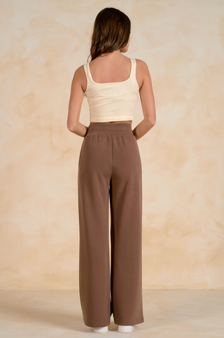 Elastic Pant in Light Brown