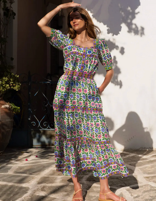 Fleur Skirt in Folk Border