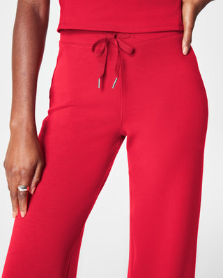 Air Essential Wide Leg Pant in Red