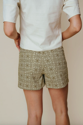 Emma Skort in Olive Tile