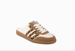 EASTER in WHITE LEOPARD Backless Sneakers
