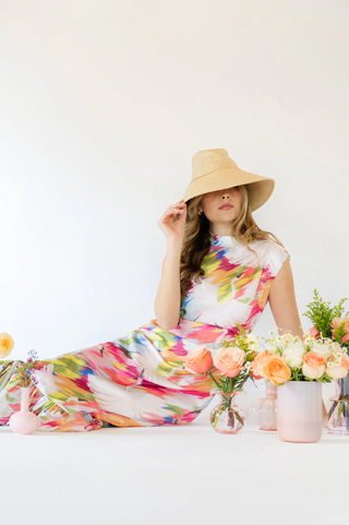 Estelle Dress in Cygnet