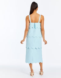 Citrine Convertible Midi Dress in Powder Blue