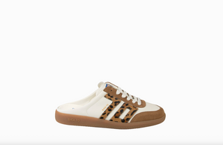 EASTER in WHITE LEOPARD Backless Sneakers