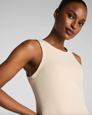Spanx Airessentials® French Rib Maxi Tank Dress in Toasted Coconut