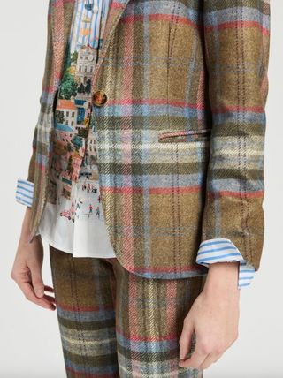 Heather Check Jacket in Sport Check Knit