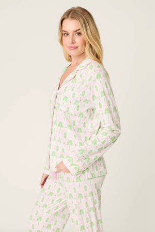 Playful Prints Island Time PJ Set in Ivory