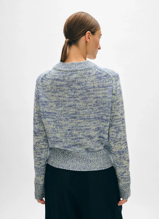 Cashmere Air Spun Crewneck in Blue Dusk