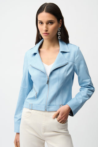 blue zip jacket joseph ribkoff