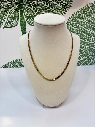 Herringbone Chain Necklace 8W18L