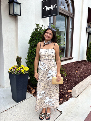 Sonya Midi Dress Dotted