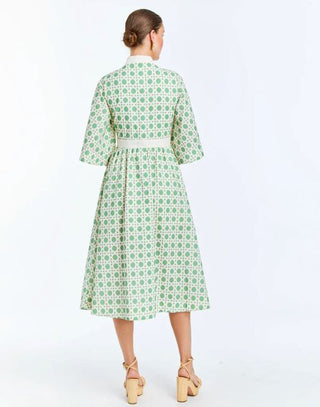 Carmen Midi Dress in Solihiya Green