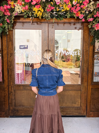 Double Zip Jacket in Denim