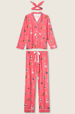Let's Get Fizzical 3-Piece Flannel PJ Set