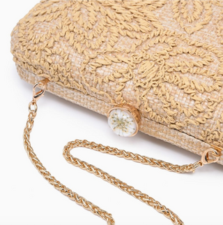 Carter Evening Bag - Natural