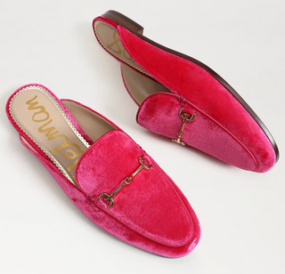 Linnie Bit Mule in Pink Topaz Velvet