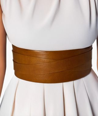 Wrap Belt in Toffee