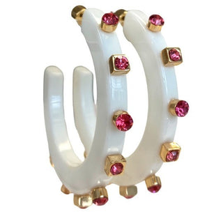 Large City Girl Jewel Hoop