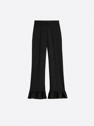 Black Ruffle Pants