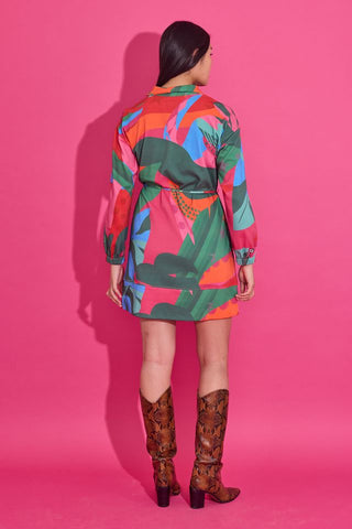 Logan Dress in Tropical Jingle