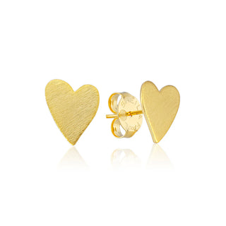 Amores Studs-Brushed Gold