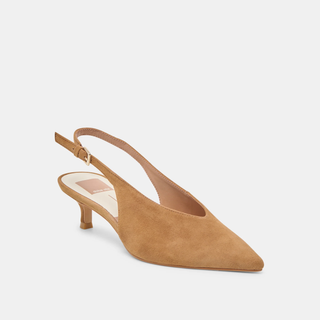 Tan Suede Kitten Heels Dolce Vita