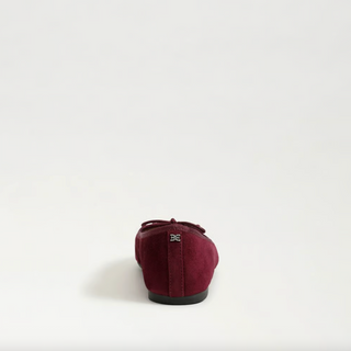 Alie Ballet Flat in French Merlot Suede