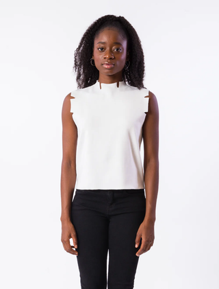 Betty Solid Top in White