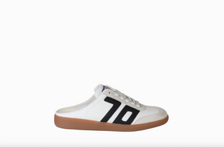 EASTER in WHITE BLACK Backless Sneakers