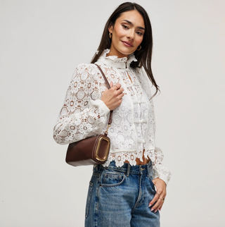 Luciana Shoulder Bag in Chocolate