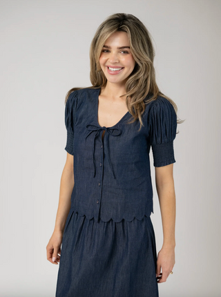 Louisa Top in Indigo