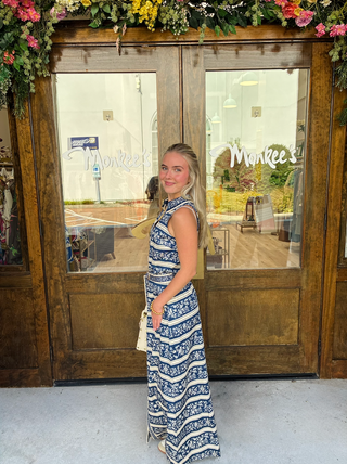 Jill Midi in Menagerie Stripe