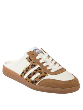 Back 70 White Leopard Backless Sneaker